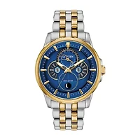 Citizen Calendrier Mens Two Tone Stainless Steel Bracelet Watch Bu0054-52l