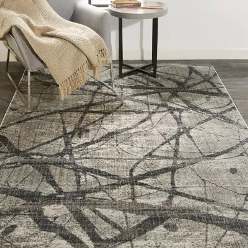 Weave And Wander Zoey Abstract Indoor Rectangular Accent Rug