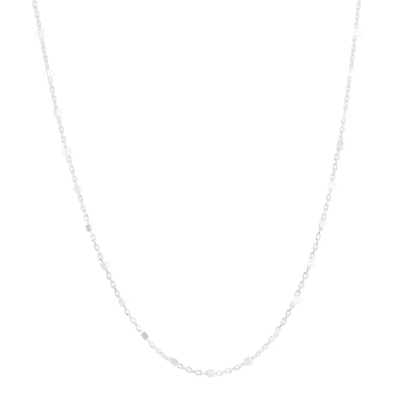 Silver Treasures Made in Italy Sterling Silver 16-20" Chain Necklace
