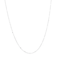 Silver Treasures Made in Italy Sterling Silver 16-20" Chain Necklace