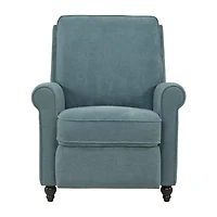 ProLounger Jennie Transitional Roll-Arm Push Back Recliner Chenille