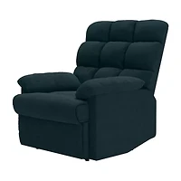 ProLounger Barbera Wall Hugger Biscuit Tufted Recliner Stain-Resistant Microfiber