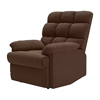 ProLounger Barbera Wall Hugger Biscuit Tufted Recliner Stain-Resistant Microfiber