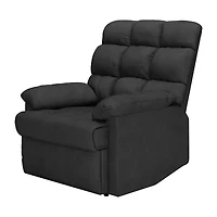 ProLounger Barbera Wall Hugger Biscuit Tufted Recliner Stain-Resistant Microfiber