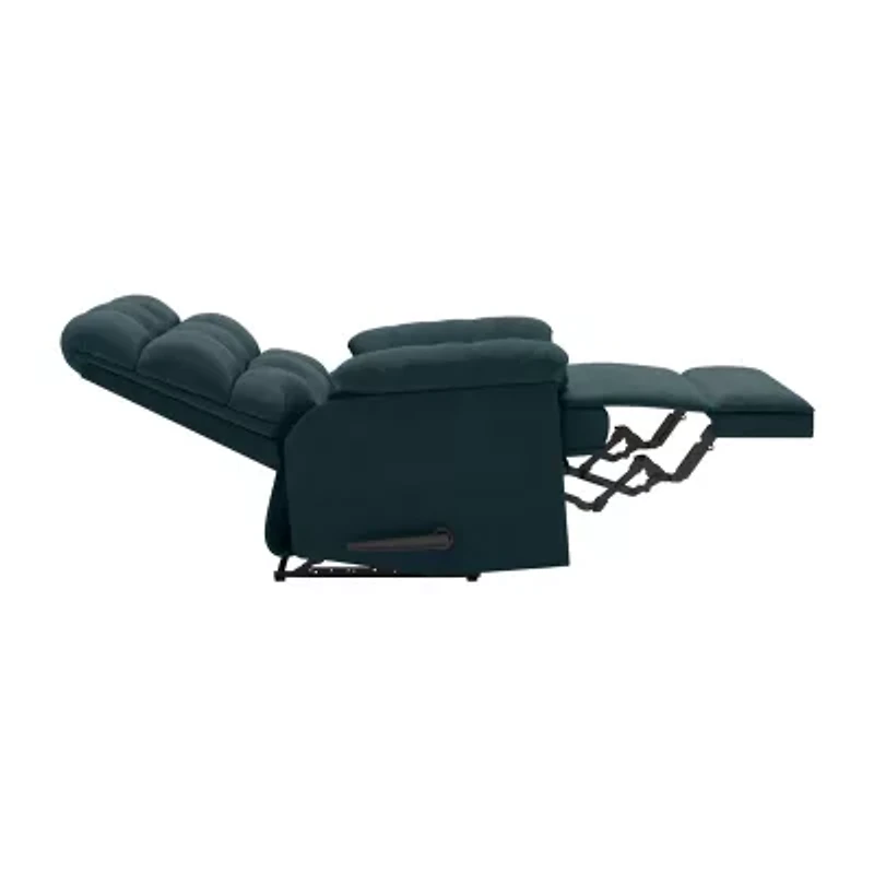 ProLounger Barbera Wall Hugger Biscuit Tufted Recliner Stain-Resistant Microfiber