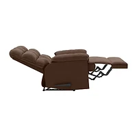 ProLounger Barbera Wall Hugger Biscuit Tufted Recliner Stain-Resistant Microfiber