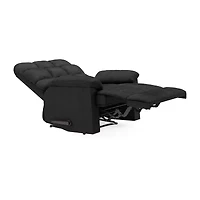 ProLounger Barbera Wall Hugger Biscuit Tufted Recliner Stain-Resistant Microfiber
