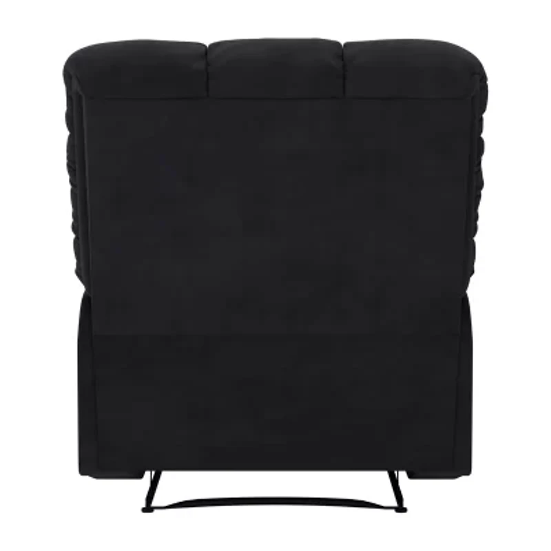 ProLounger Barbera Wall Hugger Biscuit Tufted Recliner Stain-Resistant Microfiber