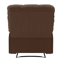 ProLounger Barbera Wall Hugger Biscuit Tufted Recliner Stain-Resistant Microfiber