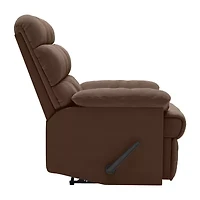 ProLounger Barbera Wall Hugger Biscuit Tufted Recliner Stain-Resistant Microfiber