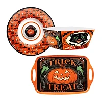 Certified International Scaredy Cat 3-pc. Hostess Set