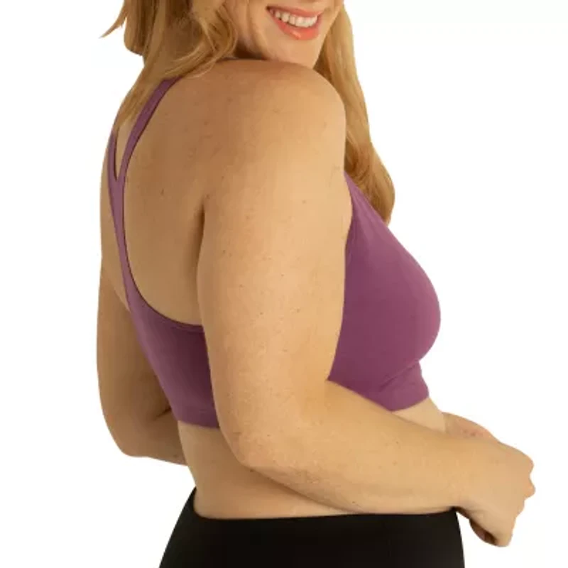 Leading Lady® The Serena Wirefree Cotton Racerback Sports Bra- 514