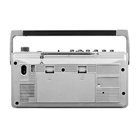 Victrola's Mini Bluetooth Boombox with Cassette Player, Recorder and AM/FM Radio