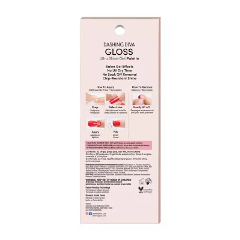 Dashing Diva Gloss Shine Gel Palette Nail Appliques