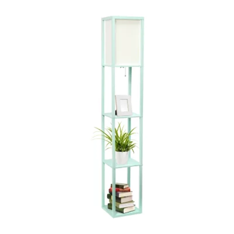 All the Rages Lalia Home Column Shelf Floor Lamp
