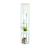 All the Rages Lalia Home Column Shelf Floor Lamp