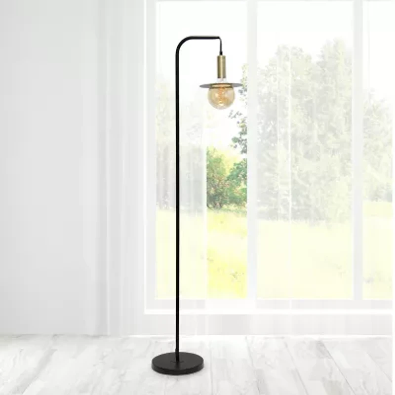All the Rages Lalia Home Black Oslo Floor Lamp
