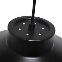 All the Rages Lalia Home Black Industrial Barn Pendant Light