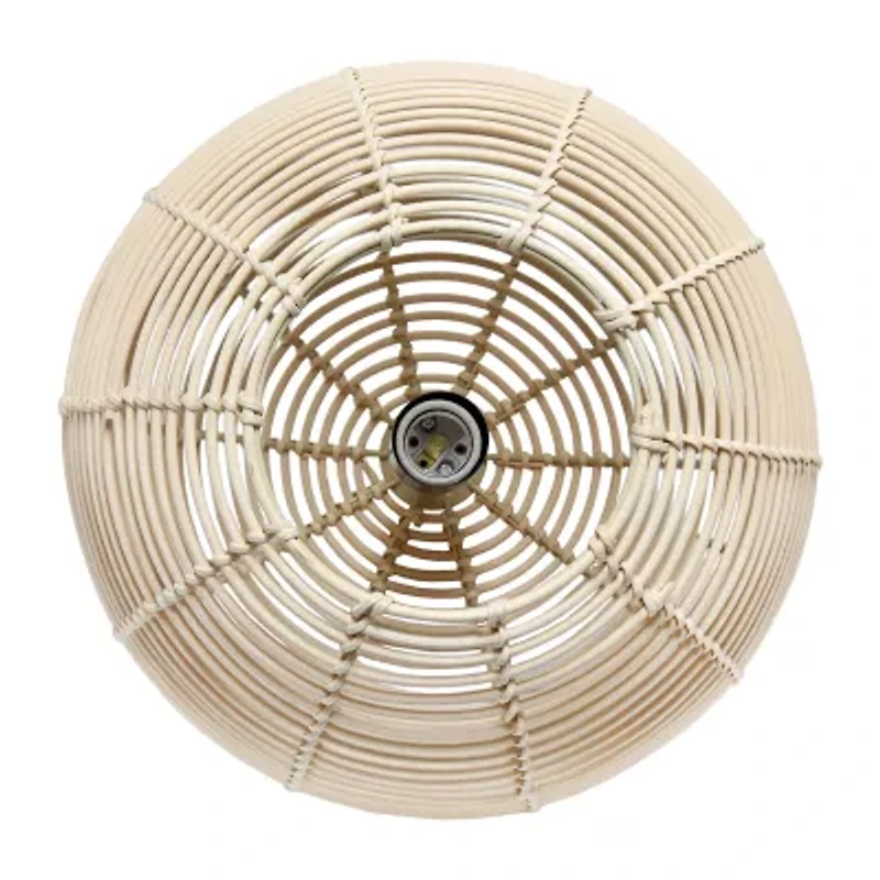 All the Rages Lalia Home Ball Shaped Rattan Pendant Light