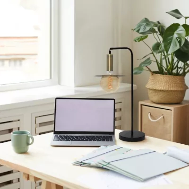 All the Rages Lalia Home Black Oslo Metal Table Lamp