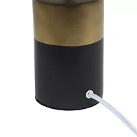 All the Rages Simple Designs Two Toned Porcelain Table Lamp