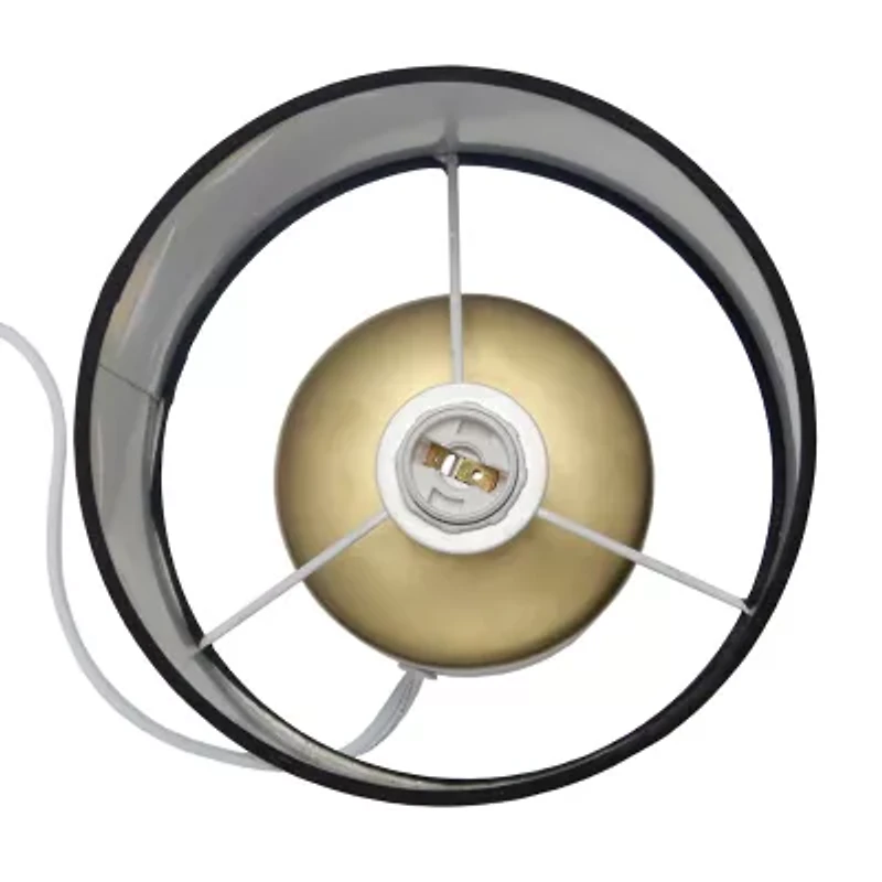 All the Rages Simple Designs Two Toned Porcelain Table Lamp