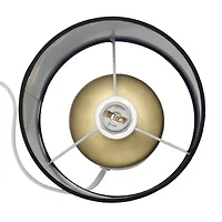 All the Rages Simple Designs Two Toned Porcelain Table Lamp