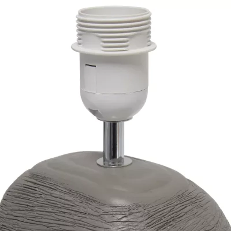 All the Rages Simple Designs Bedrock Ceramic Table Lamp