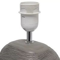 All the Rages Simple Designs Bedrock Ceramic Table Lamp