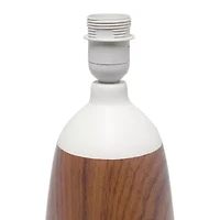 All the Rages Simple Designs Oblong Ceramic Table Lamp