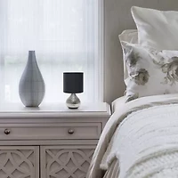 All the Rages Simple Designs Mini Hammered Porcelain Table Lamp