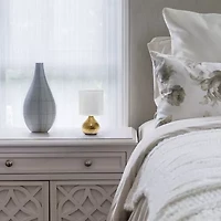 All the Rages Simple Designs Mini Hammered Porcelain Table Lamp