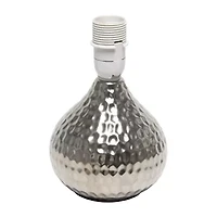 All the Rages Simple Designs Mini Hammered Porcelain Table Lamp
