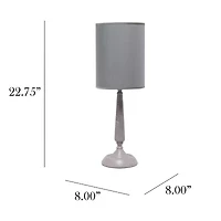All the Rages Simple Designs Traditional Candlestick Iron Table Lamp