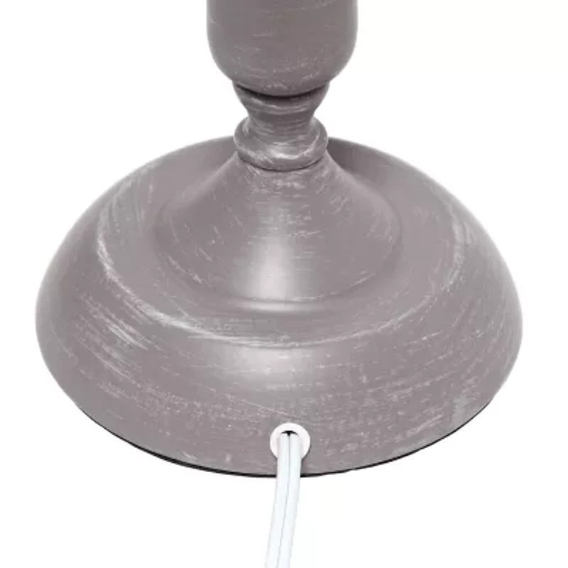 All the Rages Simple Designs Traditional Candlestick Iron Table Lamp