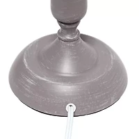 All the Rages Simple Designs Traditional Candlestick Iron Table Lamp