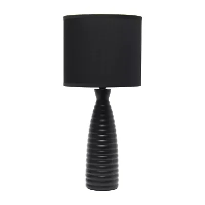 All the Rages Simple Designs Alsace Bottle Ceramic Table Lamp