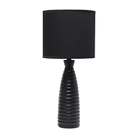 All the Rages Simple Designs Alsace Bottle Ceramic Table Lamp