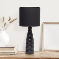 All the Rages Simple Designs Alsace Bottle Ceramic Table Lamp