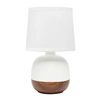 All the Rages Simple Designs Petite Mid Century Ceramic Table Lamp