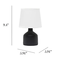 All the Rages Simple Designs Mini Bocksbeutal Ceramic Table Lamp