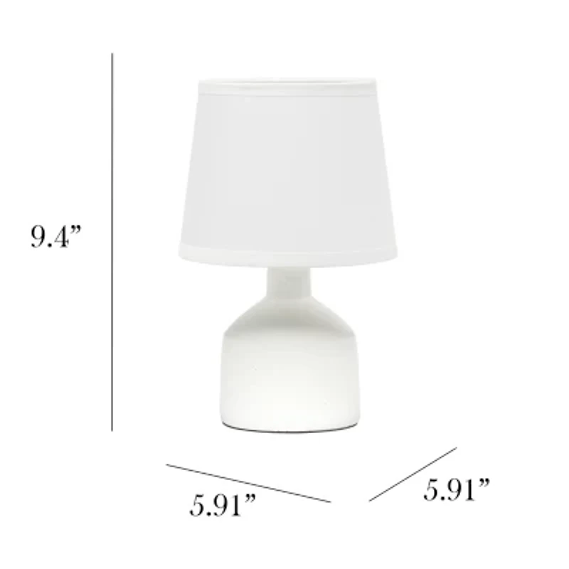 All the Rages Simple Designs Mini Bocksbeutal Ceramic Table Lamp