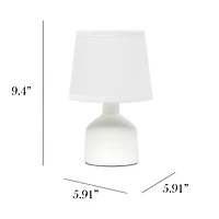 All the Rages Simple Designs Mini Bocksbeutal Ceramic Table Lamp