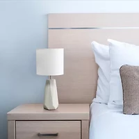 All the Rages Simple Designs Prism Ceramic Table Lamp