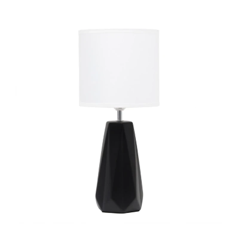 All the Rages Simple Designs Prism Ceramic Table Lamp