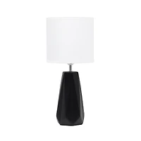 All the Rages Simple Designs Prism Ceramic Table Lamp