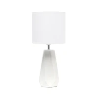 All the Rages Simple Designs Prism Ceramic Table Lamp