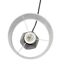 All the Rages Simple Designs Prism Ceramic Table Lamp