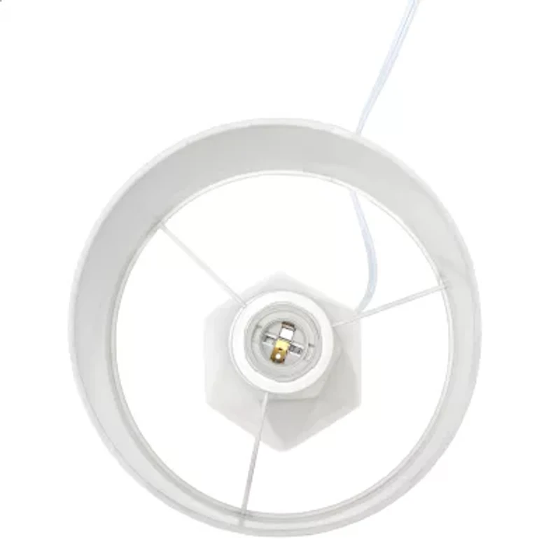 All the Rages Simple Designs Prism Ceramic Table Lamp