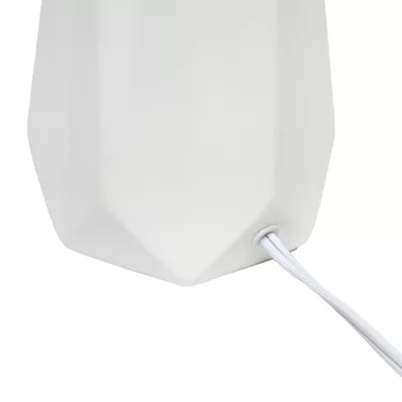 All the Rages Simple Designs Prism Ceramic Table Lamp